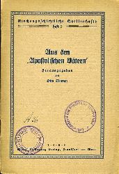 Clemen, Otto (Hrsg.):  Aus den Apostolischen Vtern. Kirchengeschichtliche Quellenhefte 1. 