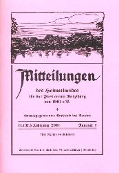   Mitteilungen des Heimatbundes für das Fürstentum Ratzeburg. 10. (36.) Jg. (nur) Heft 1. 