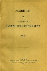   Jahrbuch der Bayerischen Akademie der Wissenschaften 1925. 