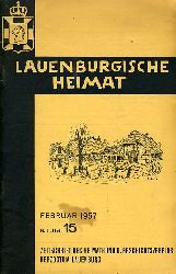   Lauenburgische Heimat. Zeitschrift des Heimatbund und Geschichtsvereins Herzogtum Lauenburg. Neue Folge. Heft 15. 