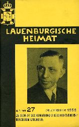  Lauenburgische Heimat. Zeitschrift des Heimatbund und Geschichtsvereins Herzogtum Lauenburg. Neue Folge. Heft 27. 