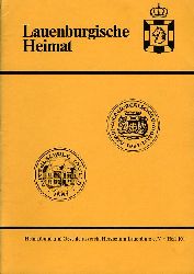   Lauenburgische Heimat. Zeitschrift des Heimatbund und Geschichtsvereins Herzogtum Lauenburg. Neue Folge. Heft 101. 