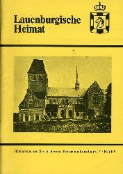   Lauenburgische Heimat. Zeitschrift des Heimatbund und Geschichtsvereins Herzogtum Lauenburg. Neue Folge. Heft 103. 