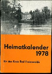   Heimatkalender fr den Kreis Bad Freienwalde 22. 1978. 