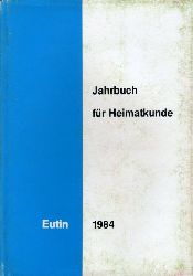   Jahrbuch fr Heimatkunde Eutin 1984. 18. Jahrgang. 