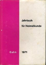   Jahrbuch fr Heimatkunde Eutin 1971. 5. Jahrgang. 