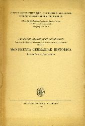 Grundmann, Herbert:  Monumenta Germaniae historica. Bericht fr das Jahr 1958/59. Sitzungsberichte der deutschen Akademie der Wissenschaften zu Berlin. 