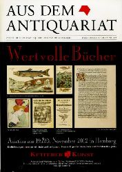   Aus dem Antiquariat. Zeitschrift fr Antiquare und Bchersammler. Neue Folge 10. 2012. Nr. 3/4. 