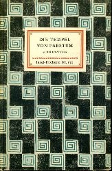 Lamb, Carl und Ludwig Curtius:  Die Tempel von Paestum. 41 Bildtafeln Insel-Bcherei 170. 