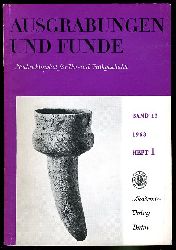   Ausgrabungen und Funde. Nachrichtenblatt für Vor- und Frühgeschichte. Bd. 13 (nur) Heft 1. (Sachsen-Anhalt-Heft) 
