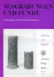   Ausgrabungen und Funde. Archologische Berichte und Informationen. Bd. 22 (nur) Heft 1. (Sachsen-Heft) 