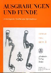   Ausgrabungen und Funde. Archologische Berichte und Informationen. Bd. 28 (nur) Heft 3. (Mecklenburg-Heft) 