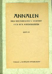   Annalen des Historischen Vereins fr den Niederrhein insbesondere das alte Erzbistum Kln. Heft 159. 