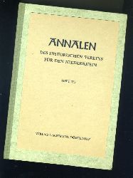   Annalen des Historischen Vereins fr den Niederrhein insbesondere das alte Erzbistum Kln. Heft 173. 