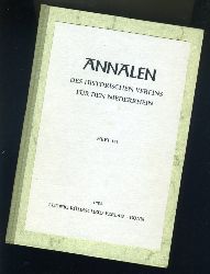   Annalen des Historischen Vereins fr den Niederrhein insbesondere das alte Erzbistum Kln. Heft 186. 
