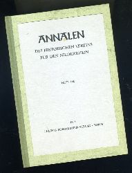   Annalen des Historischen Vereins fr den Niederrhein insbesondere das alte Erzbistum Kln. Heft 188. Festschrift Severin Corsten zum 65. Geburtstag. 