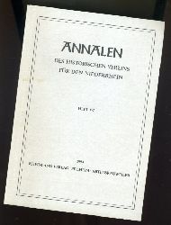   Annalen des Historischen Vereins fr den Niederrhein insbesondere das alte Erzbistum Kln. Heft 197. 