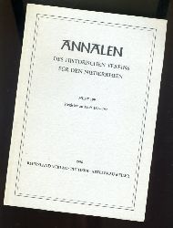 Schmitz, Susanne:  Annalen des Historischen Vereins fr den Niederrhein insbesondere das alte Erzbistum Kln. Heft 199. Register zu Heft 182-197. 