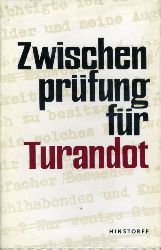  Zwischenprüfung für Turandot. Geschichten und Gedichte. 