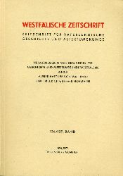 Hohmann, Friedlich Gerhard (Hrsg.) und Alfred Hartlieb von Wallthor:  Westflische Zeitschrift 126. / 127. Band 1976 / 1977. Zeitschrift fr Vaterlndische Geschichte und Altertumskunde 