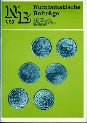   Numismatische Beitrge 40, Jg.19. 1986 (nur) Heft 1. Arbeitsmaterial fr die Fachgruppen Numismatik des Kulturbundes der DDR. 