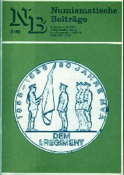   Numismatische Beitrge 41, Jg.19. 1986 (nur) Heft 3. Arbeitsmaterial fr die Fachgruppen Numismatik des Kulturbundes der DDR. 