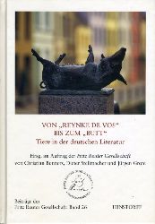 Bunners, Christian (Hrsg.):  Von "Reynke de vos" bis zum "Butt" - Tiere in der deutschen Literatur. Beitrge der Fritz-Reuter-Gesellschaft Band 26. 