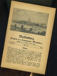   Mecklenburg. Zeitschrift des Heimatbundes Mecklenburg. 24. Jg. (nur) Heft 2. 