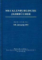 Rpke, Andreas (Hrsg.):  Mecklenburgische Jahrbcher 118. Jahrgang 2003. 