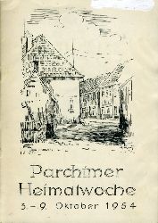   Parchimer Heimatwoche 3. - 9. Oktober 1954. 