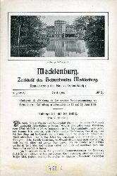   Mecklenburg. Zeitschrift des Heimatbundes Mecklenburg. 9. Jg. (nur) Heft 2. 