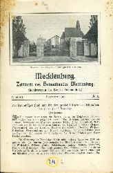   Mecklenburg. Zeitschrift des Heimatbundes Mecklenburg. 7. Jg. (nur) Heft 4. 