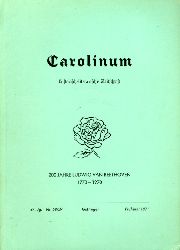 Piehler, Gustav Heinrich (Hrsg.):  Carolinum. Historisch-literarische Zeitschrift Nr. 58/59. Frhjahr 1971. 200 Jahre Ludwig van Beethoven 1770-1970. 