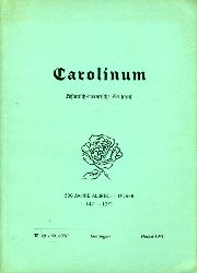 Piehler, Gustav Heinrich (Hrsg.):  Carolinum. Historisch-literarische Zeitschrift Nr. 60/61. Herbst 1971. 500 Jahre Albrecht Drer 1471-1971. 