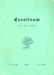 Heitmann, Peter (Hrsg.):  Carolinum. Historisch-literarische Zeitschrift Nr. 83. Sommer 1980. 