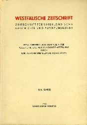 Zuhorn, Karl (Hrsg.) und Klemens (Hrsg.) Honselmann:  Westflische Zeitschrift 105. Band 1955. Zeitschrift fr Vaterlndische Geschichte und Altertumskunde 