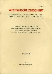 Zuhorn, Karl (Hrsg.) und Klemens (Hrsg.) Honselmann:  Westflische Zeitschrift 112. Band 1962. Zeitschrift fr Vaterlndische Geschichte und Altertumskunde 
