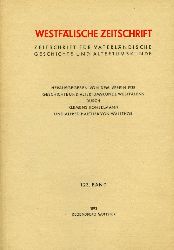 Honselmann, Klemens (Hrsg.) und Alfred Hartlieb von (Hrsg.) Wallthor:  Westflische Zeitschrift 123. Band 1973. Zeitschrift fr Vaterlndische Geschichte und Altertumskunde 