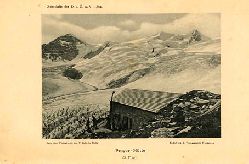   Prager Htte. Lichtdruck nach einer Photographie von V. Sella - Bildbeilage aus der Zeitschrift des Deutschen und sterreichischen Alpenvereins. 