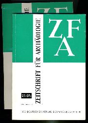   Zeitschrift fr Archologie. ZFA. Bd. 21 in 2 Heften. 