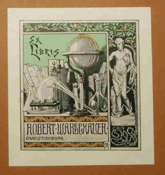   Ex Libris für Robert Warschauer, Charlottenburg.  
