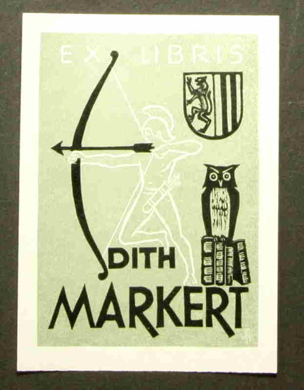   Ex Libris für Edith Markert.  