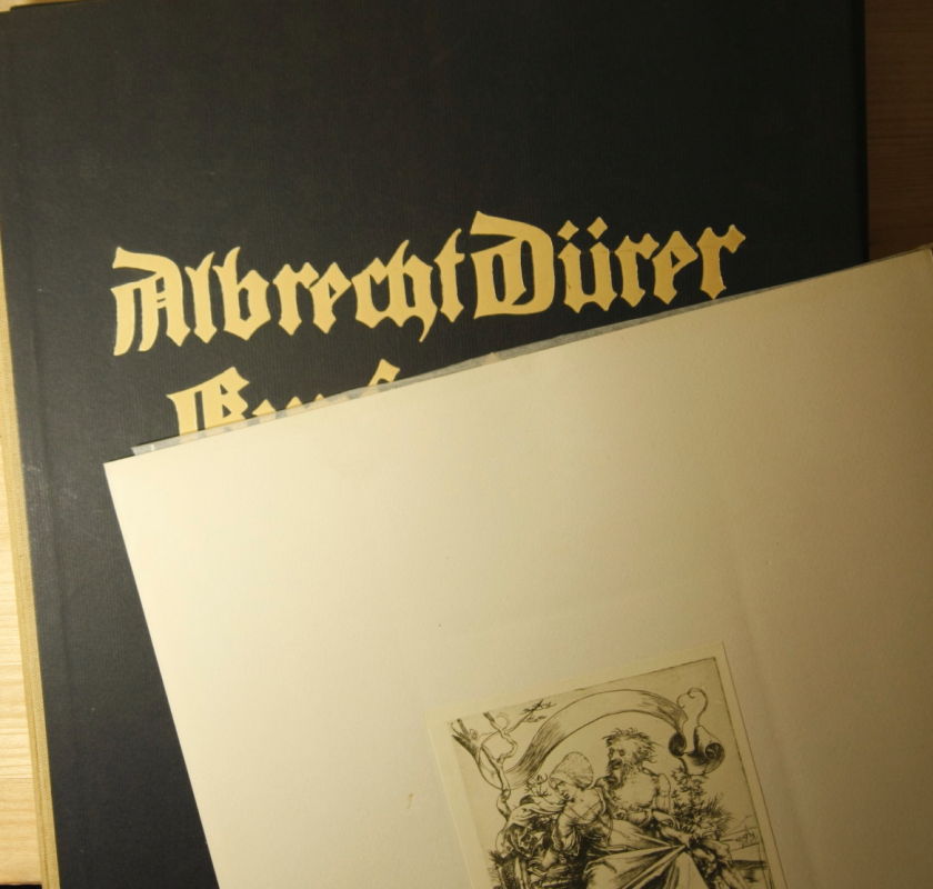 Dürer, Albrecht  Albrecht Dürers Kupferstiche. In getreuen Nachbildungen mit einer Einleitung herausgegeben von Jaro Springer. 