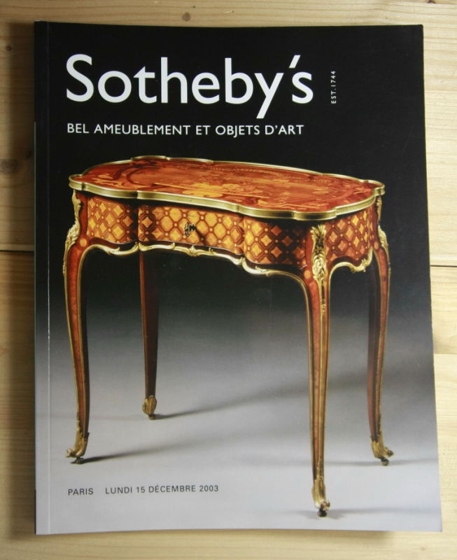 Sotheby`s  Bel Ameublement et Objets d´Art. 