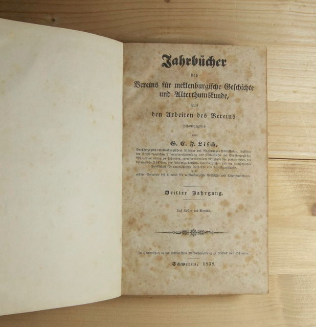   Jahrbücher des Vereins für meklenburgische Geschichte und Alterthumskunde. 