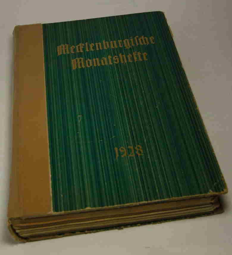   Mecklenburgische Monatshefte.  