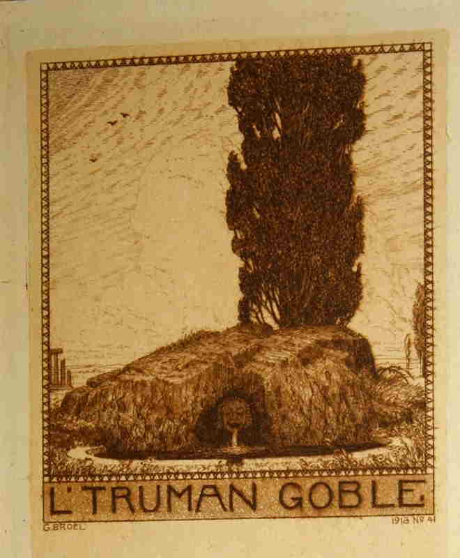 Broel, Georg  Ex Libris für Lynton Truman-Gobler.  