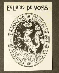   Ex Libris fr de Voss.  