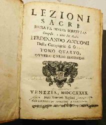   Lezioni sacre sopra la divina scrittura / composte e dette Ferdinando Zucconi 