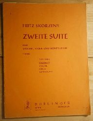 Skorzeny, Fritz  Zweite Suite fr Violine, Viola und Kontrabass. 